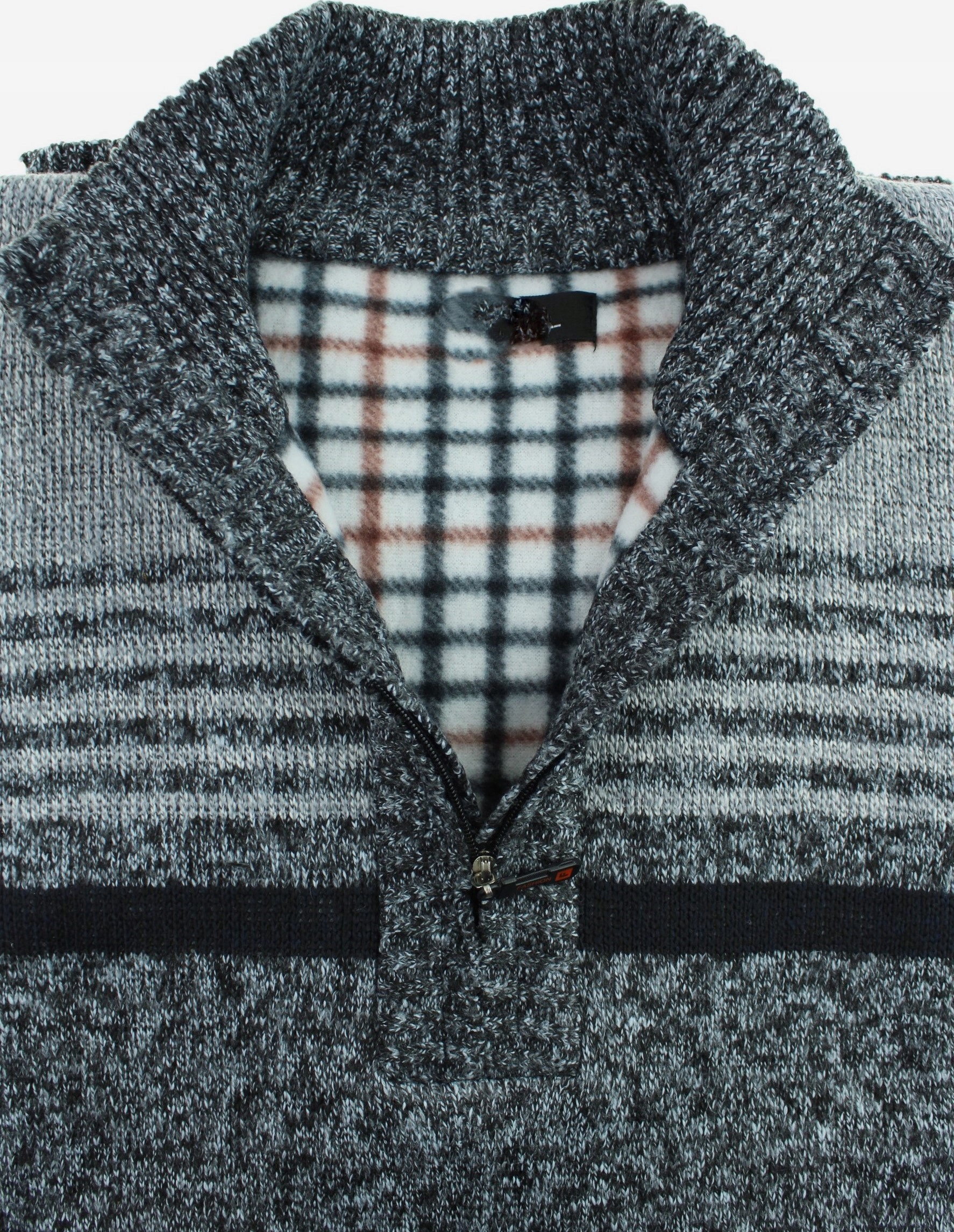 SWETER MĘSKI ROZPINANY CIEPŁY Z POLAREM XXL G16