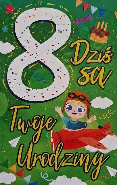 KARNET URODZINY 8 CHŁOPIEC