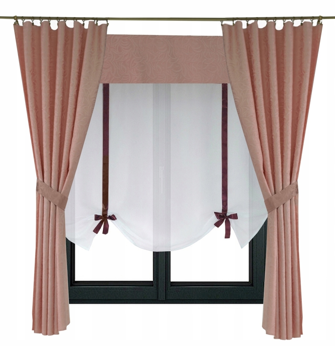 Komplet Má Panelová Záclona S Lambrequinem A 2 Záclony