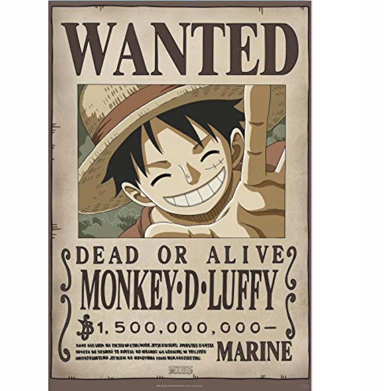 

One Piece Poster wanted Luffy New 2 (91.51)