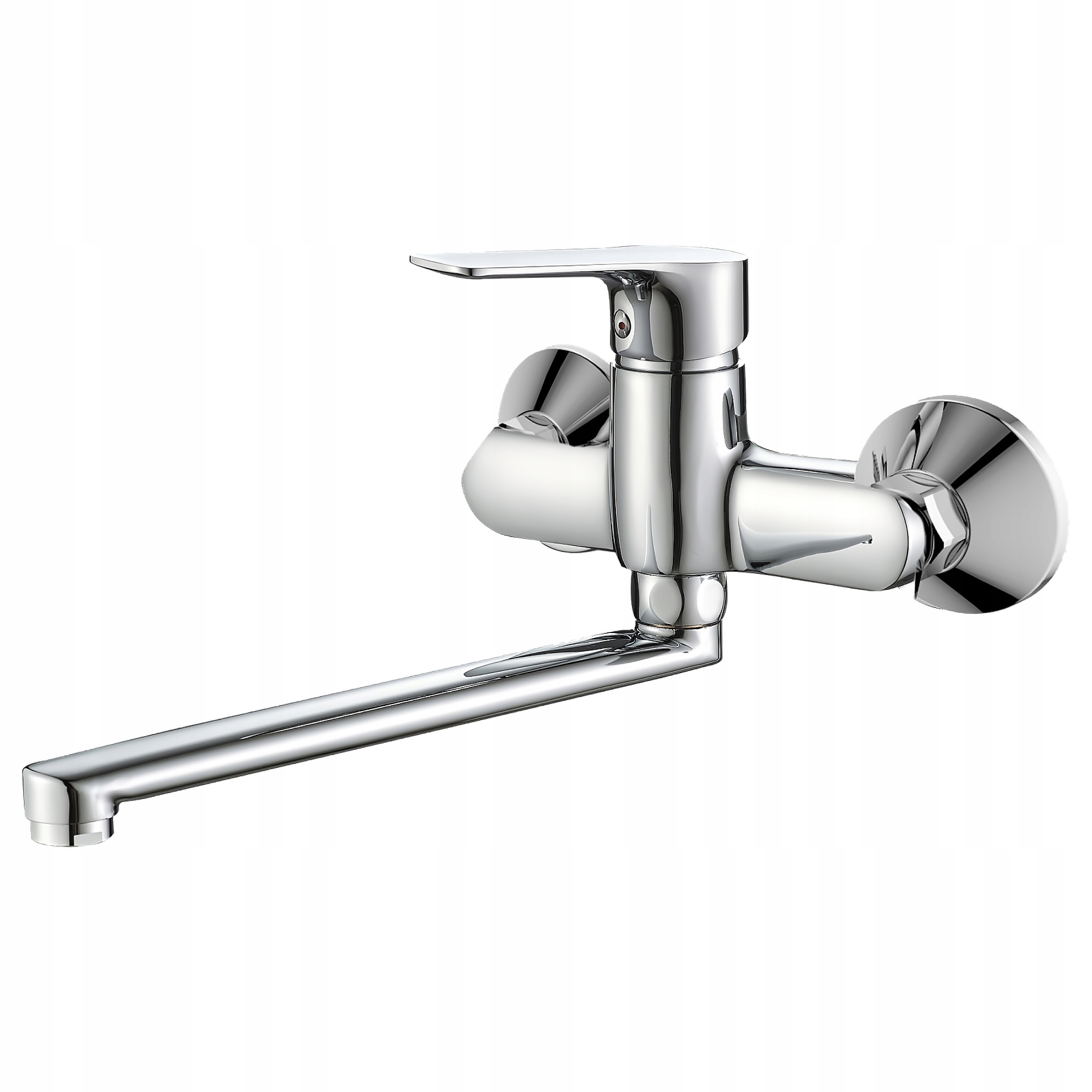 Nástěnná baterie pro umyvadlo Baterie umyvadlová koupelnová stříbrná Výtokové Ramínko