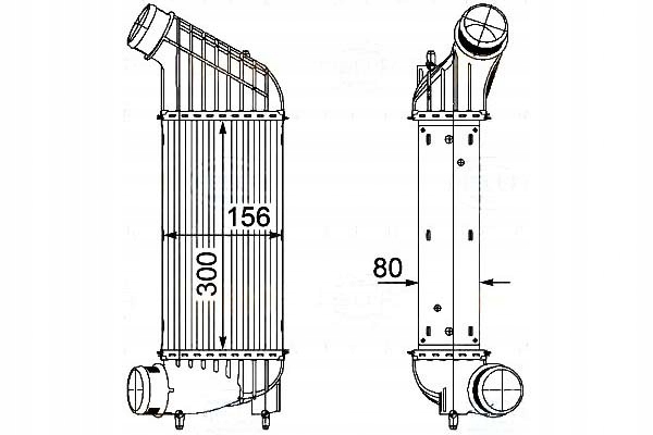 BEHR HELLA INTERCOOLER CITROEN C8 2.0 HDI 135 (EA_