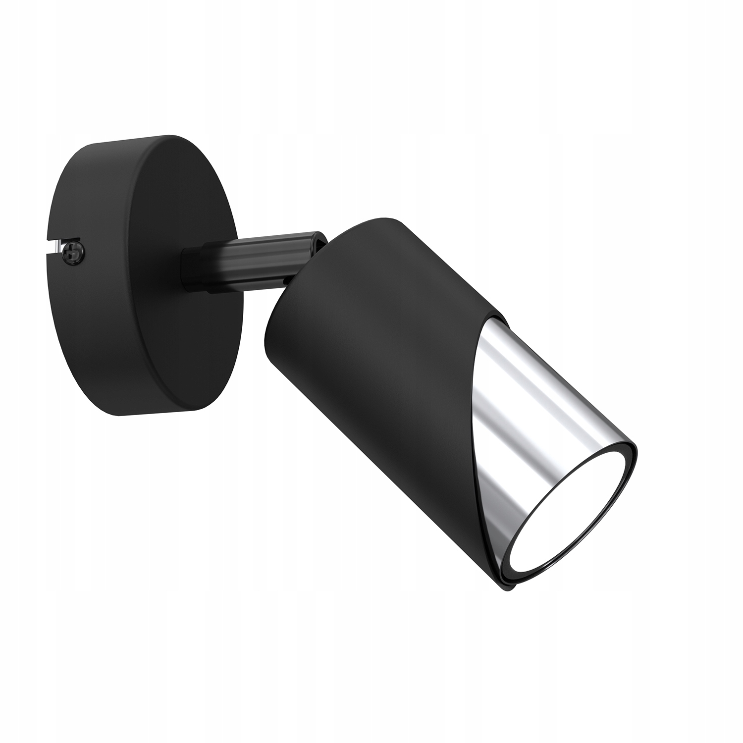 Luminex Shift nástěnná a stropní lampa nastavitelná černá/chrom 1xGU10 15W