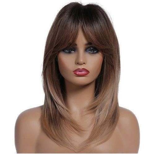 Paruka hnědá s ofinou jako Přírodní čepička Bonus