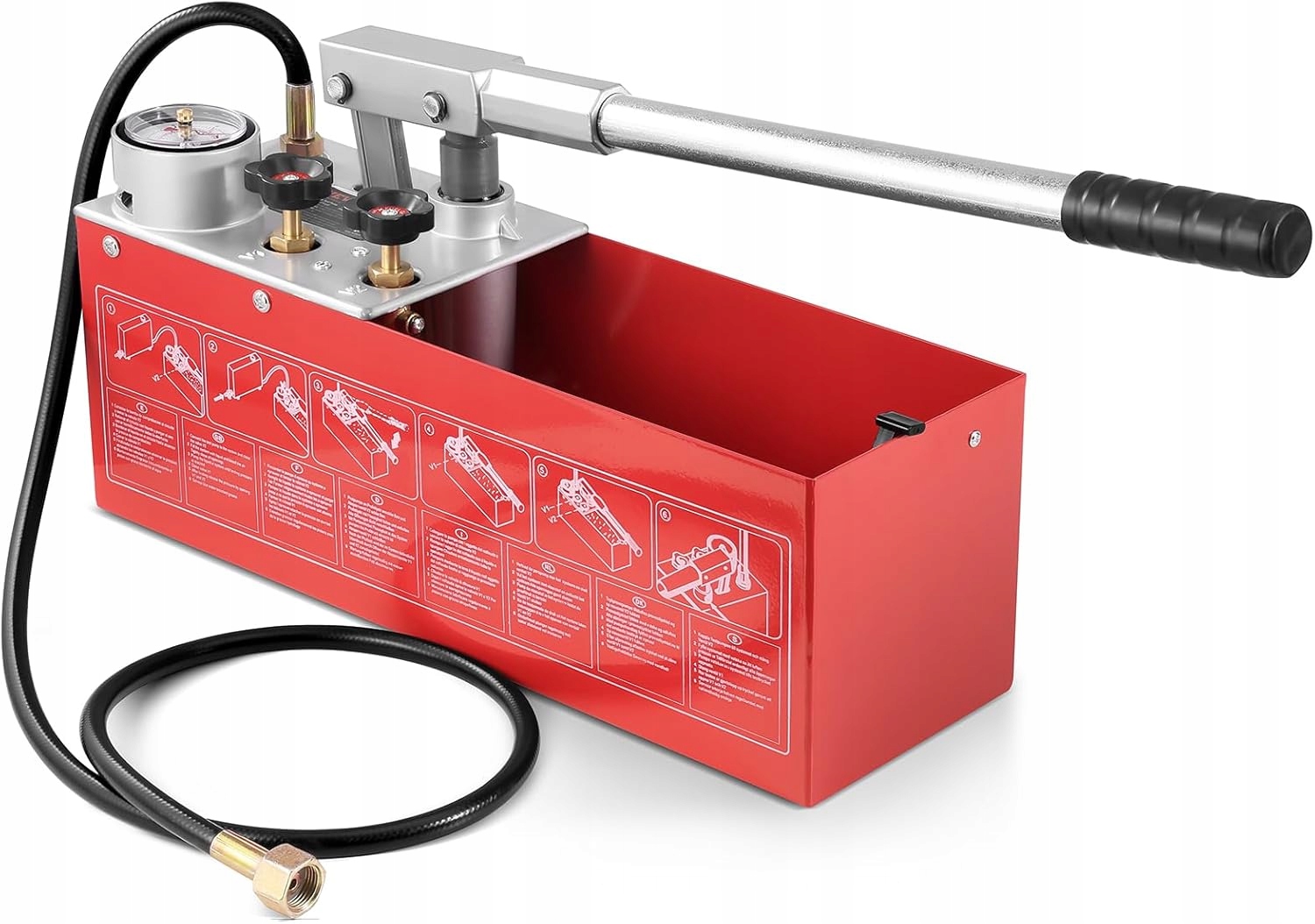 Vevor Hydraulická Ručná Tlaková Pumpa 25 Bar 10 L