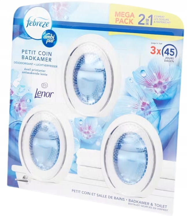 Febreze Ambi Pur Koupelna Lenor Osvěžovač vzduchu sada 3ks