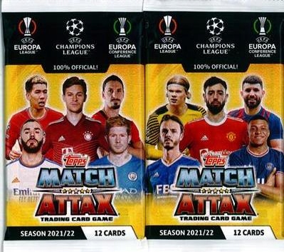 12 карт - 1 сумка TOPPS Match ATTAX UEFA