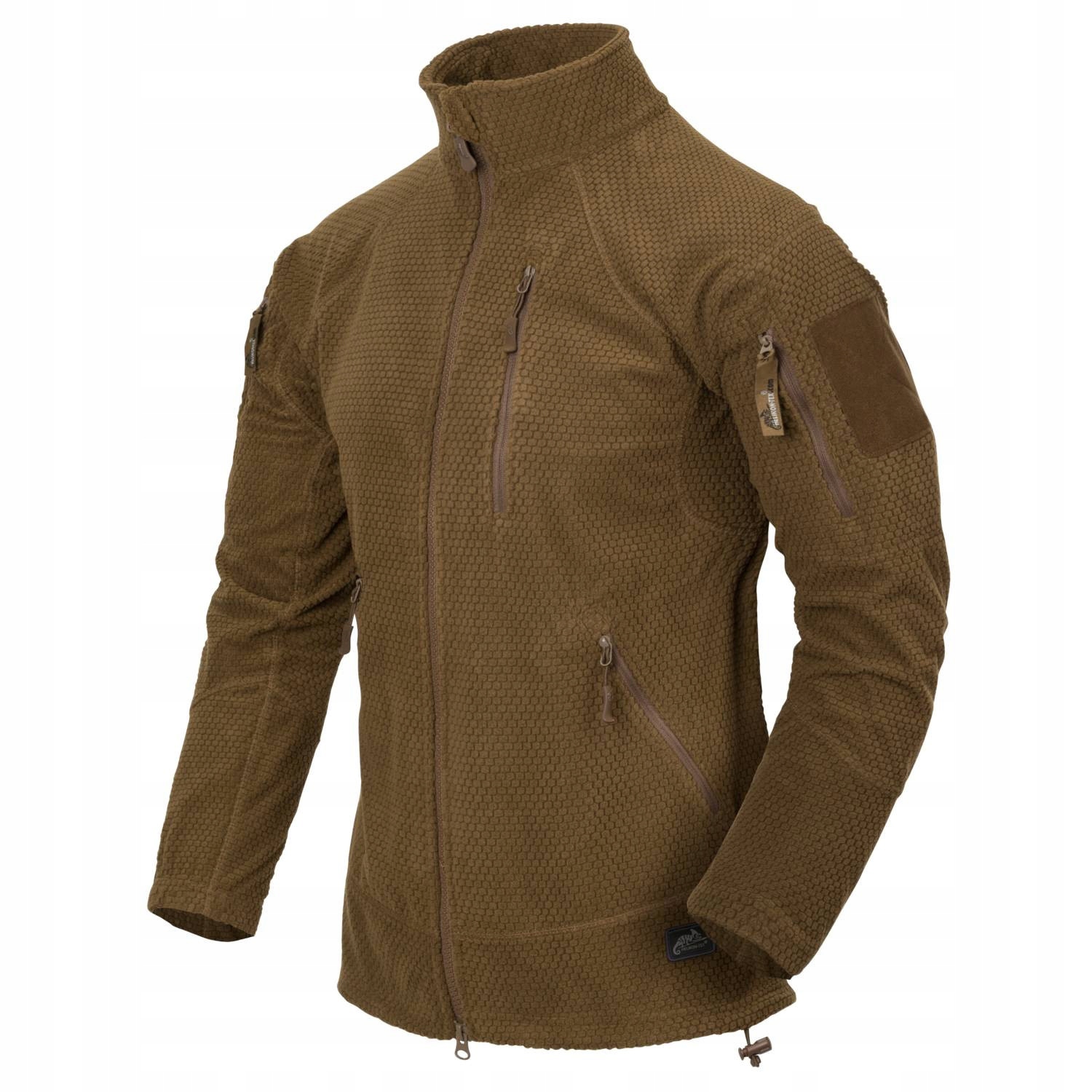 Helikon Mikina Alpha Tactical Grid Fleece Coyote Taktická fleecová mikina vel L