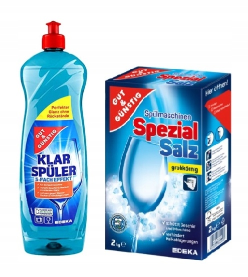 

G&g Zestaw do Zmywarki Sól 2kg+Nabłyszczacz 1l