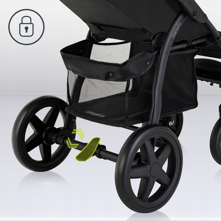 WÓZEK SPACEROWY LIONELO ANNET MOSKITIERA DO 22KG Stelaż Metalowy