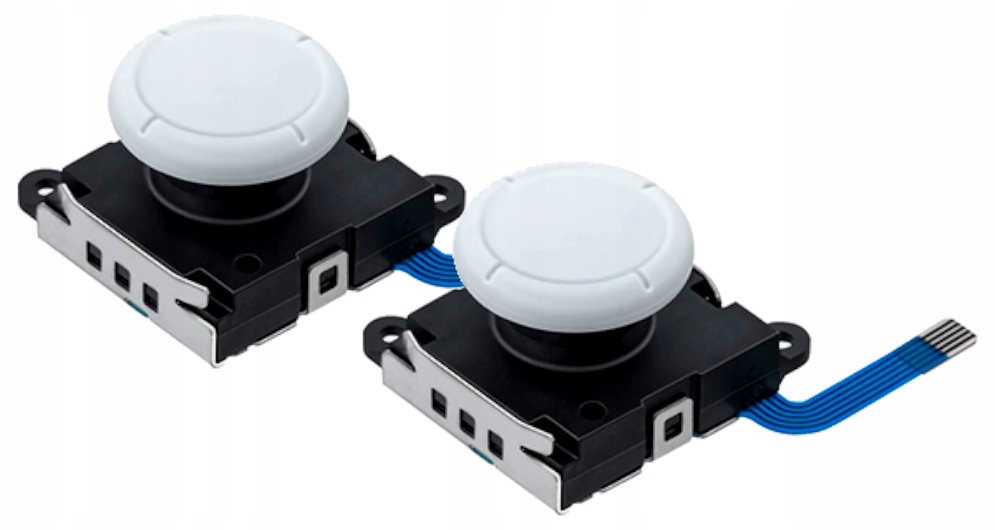 2X JOYSTICK 3D GAŁKA ANALOG JOY-CON DRĄŻEK BIAŁY NINTENDO SWITCH LITE MEGA