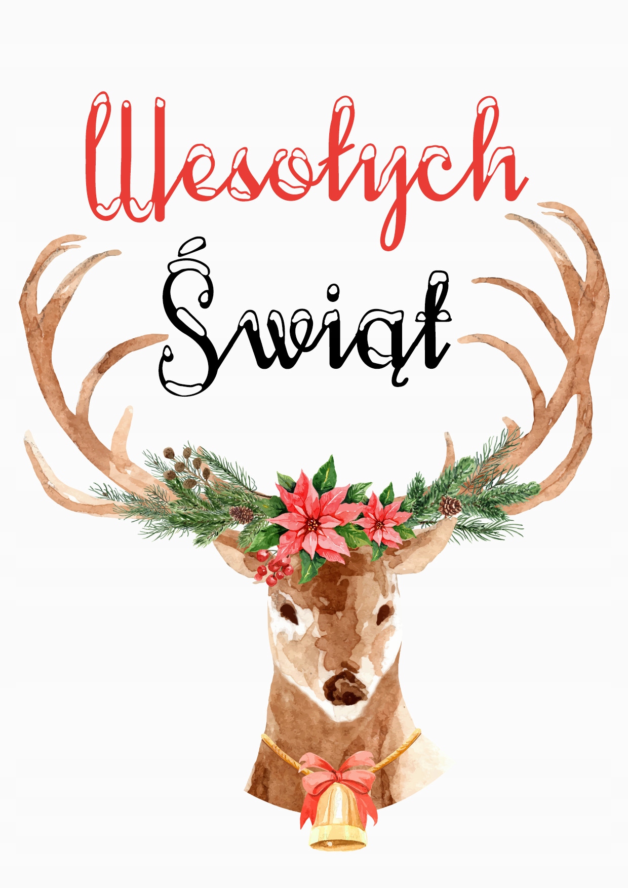 

Kartka Świąteczna Kartki +Koperta Wz. Reindeer