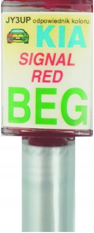 Kia Beg Signal Red Lakier Samochodowy Zaprawka Do Rys 10 ML Arasystem