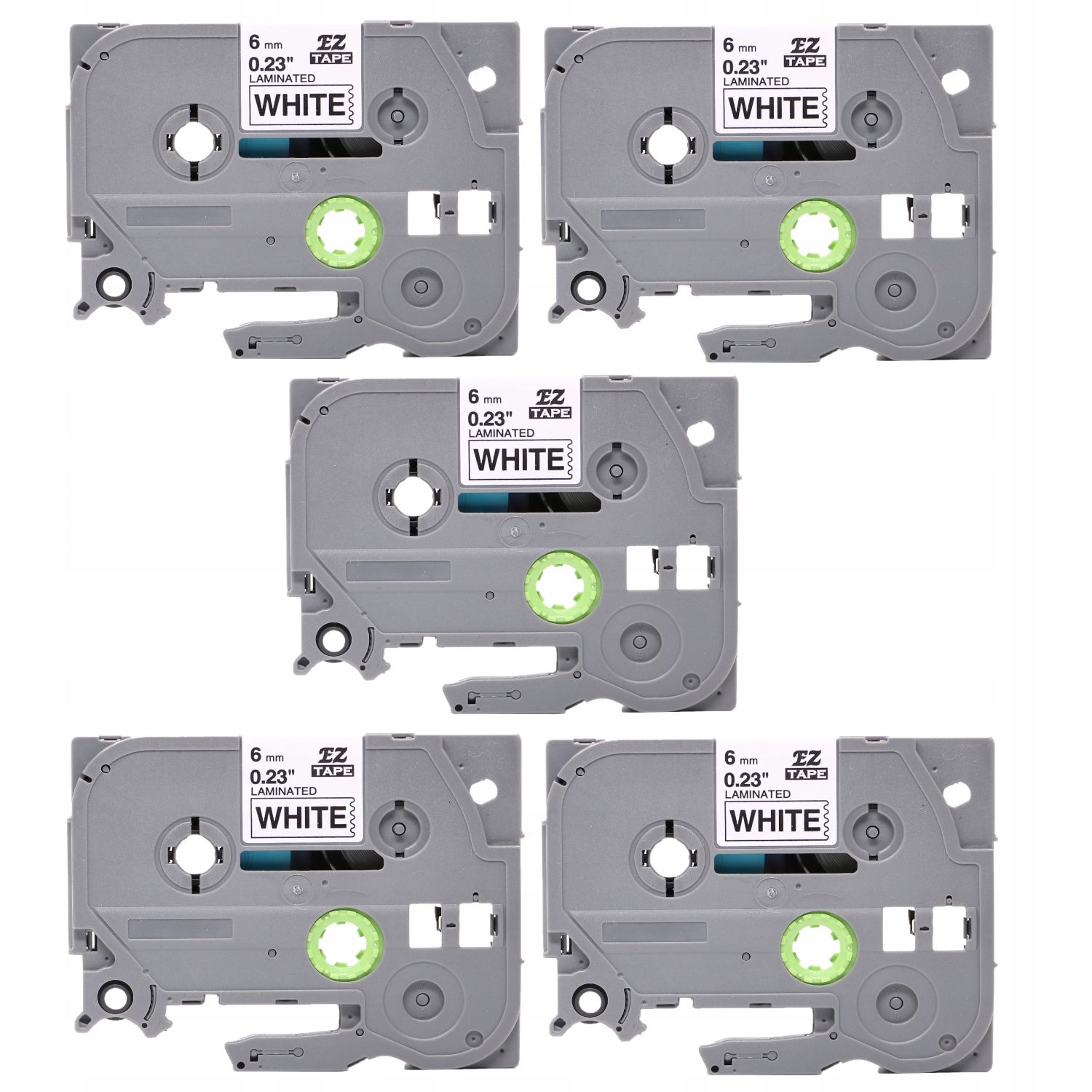 

Taśma do Brother TZe-211 6mm Biała zestaw 5szt