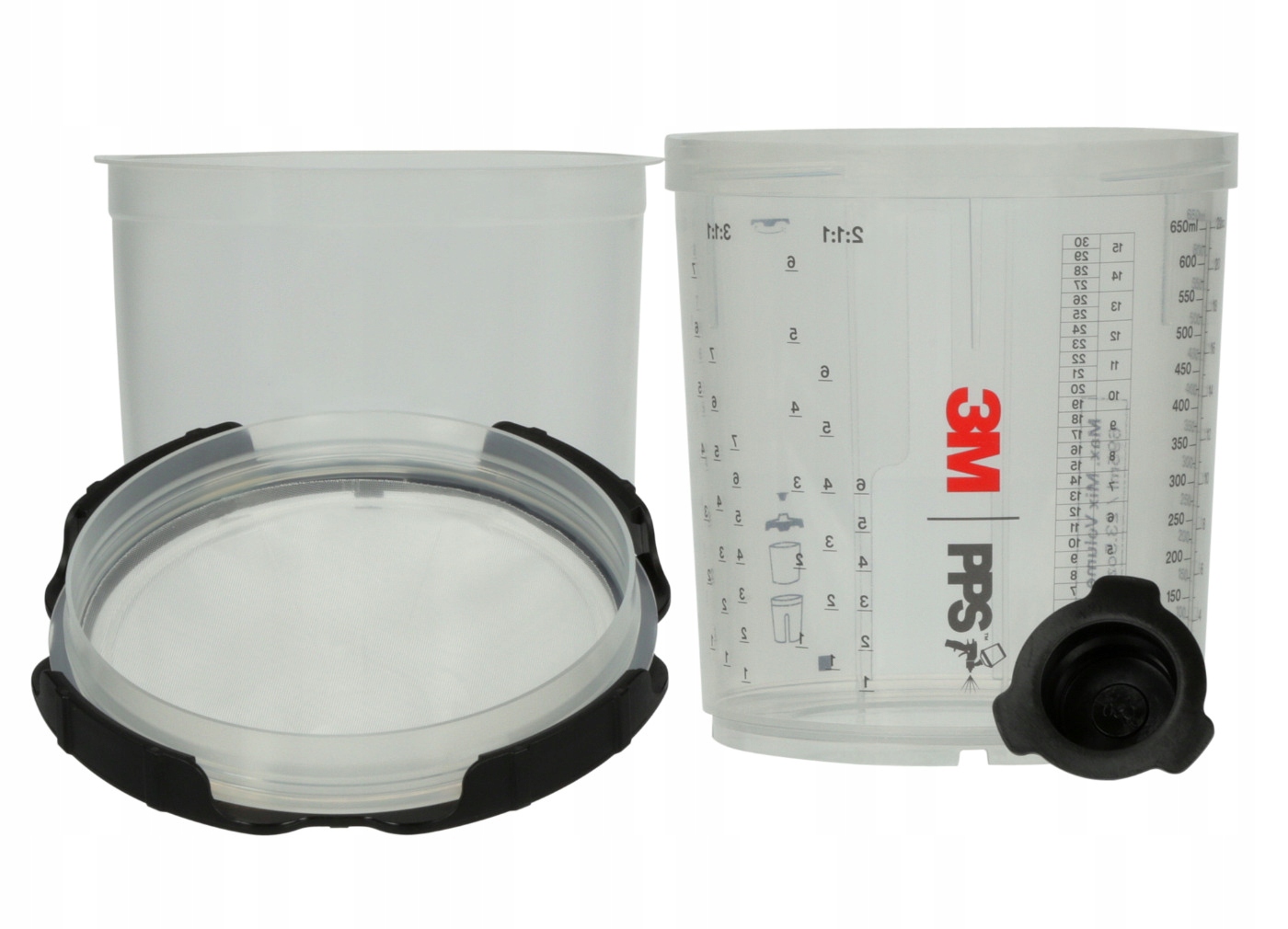 3M Pps sada 50ks kelímkov s viečkami pre Performance Spray Gun, 650ml