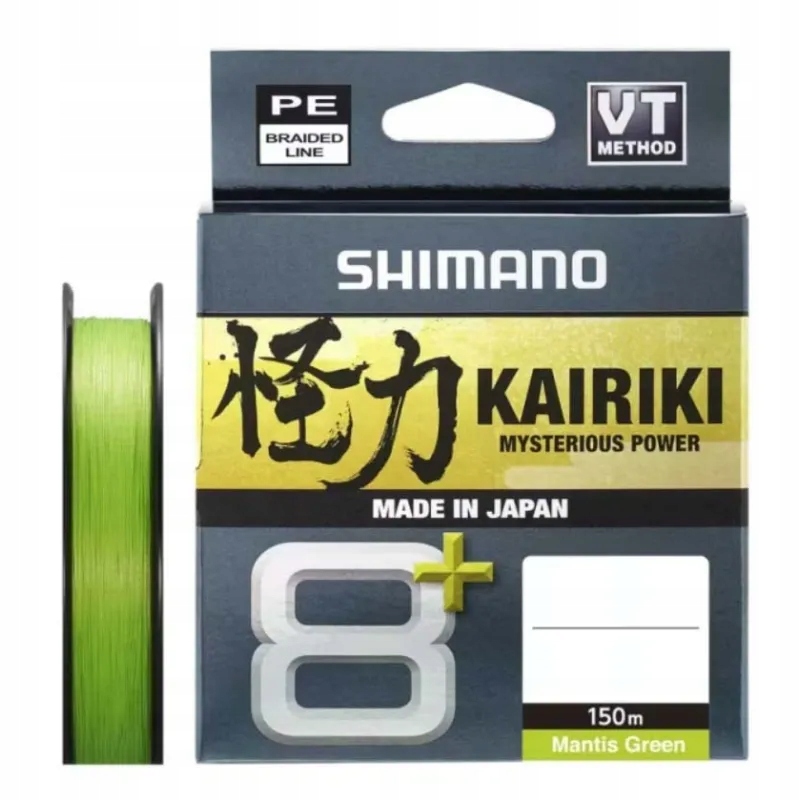 Plecionka Shimano Kairiki 8+ 0,16mm 150m 9,8kg Mantis Green