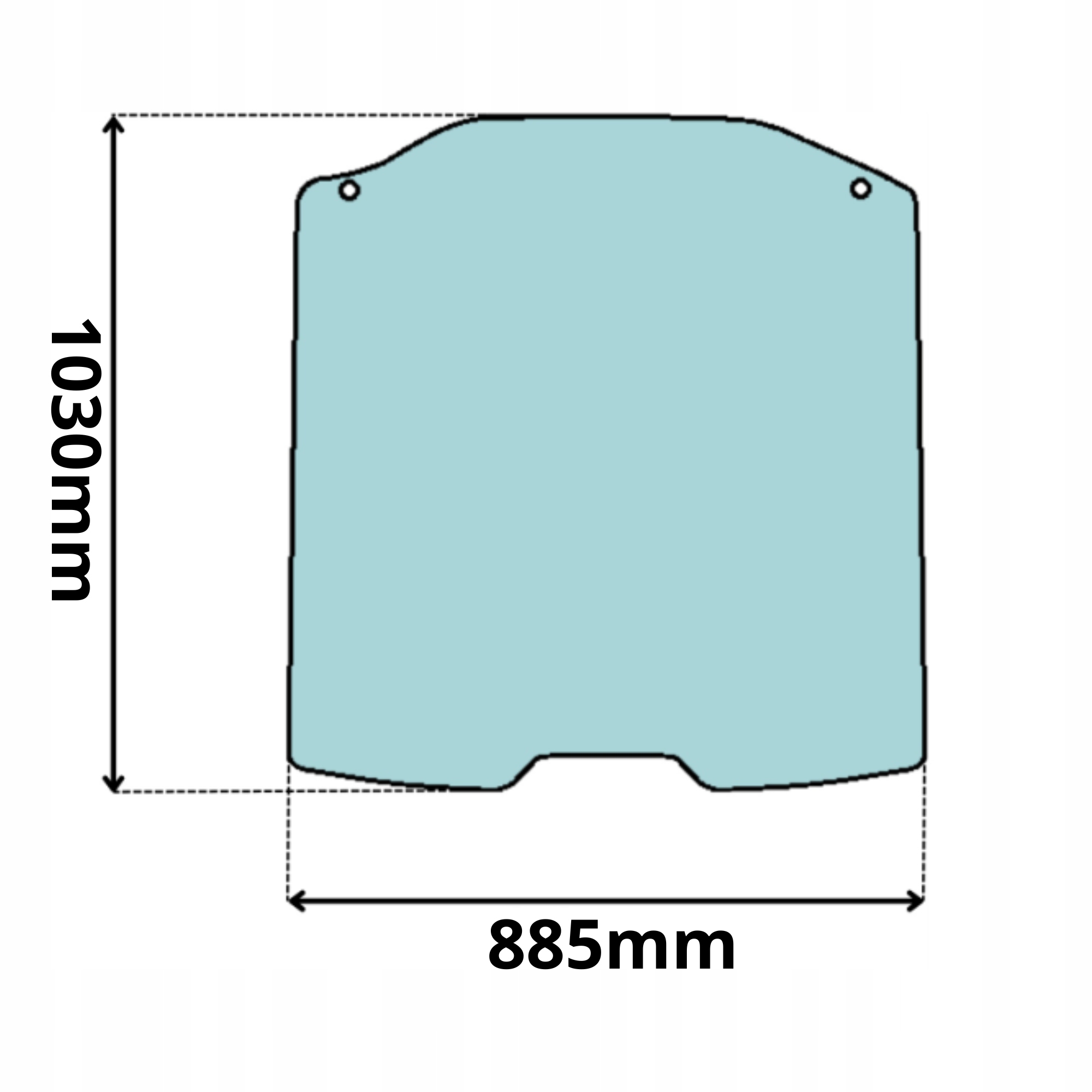 SZYBA PRZEDNIA CZOŁOWA LINDE H14 H16 H20 SERIA 391 (0049)