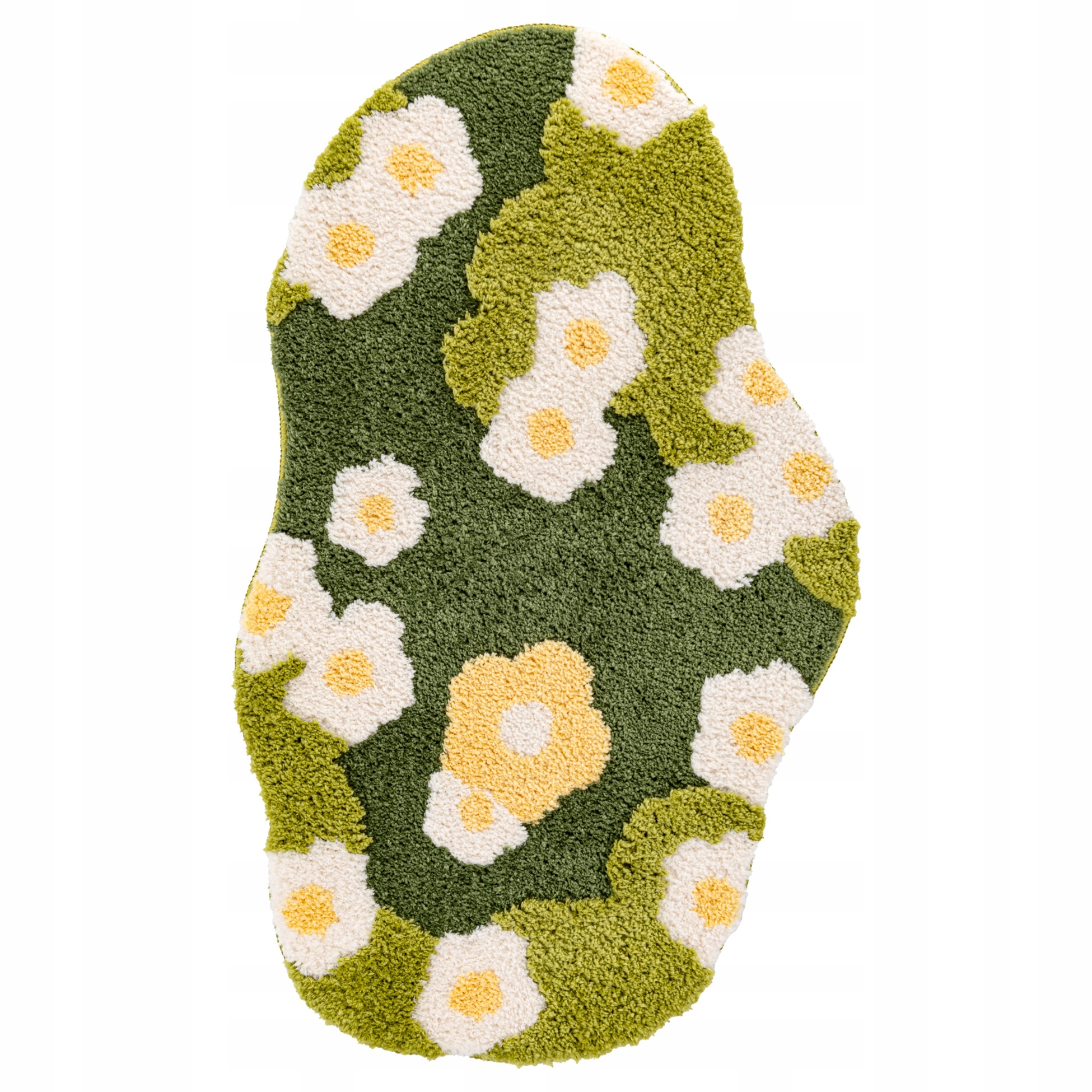 Koberec Dekorativní Huňatý Měkký Silný Příjemný 60x100cm Zelený Louka Jako Mech