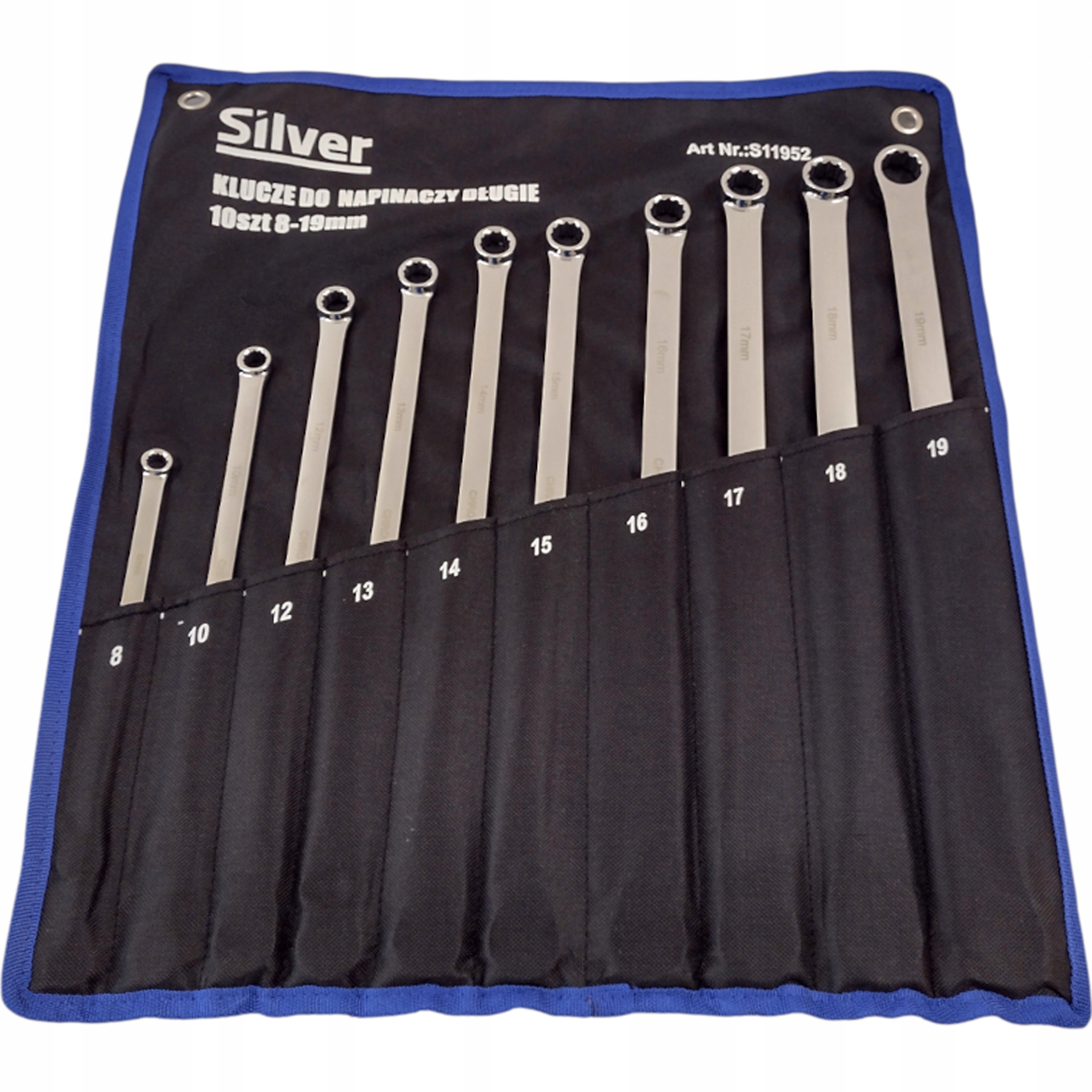 Kľúče na napínače s račňou SilverTools 8 – 19 mm 10 ks S11952