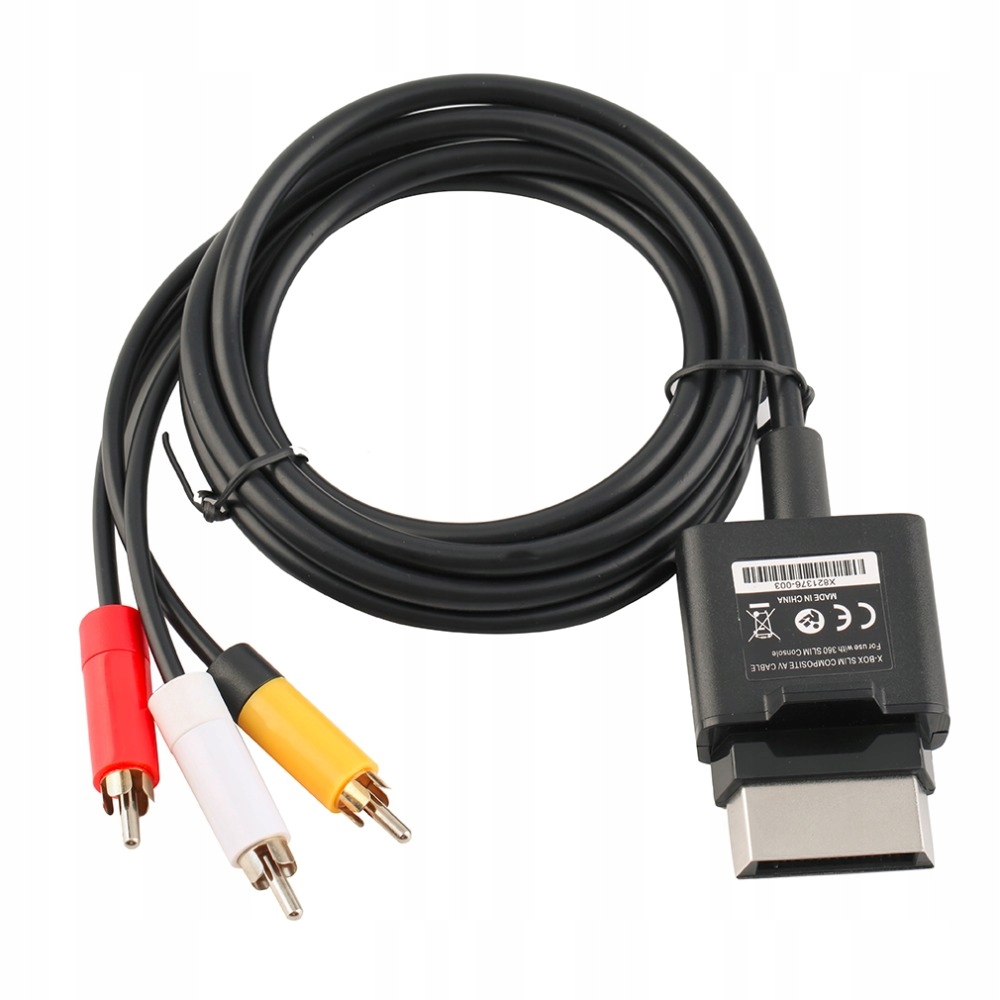 Kabel av do Xbox 360 czarny