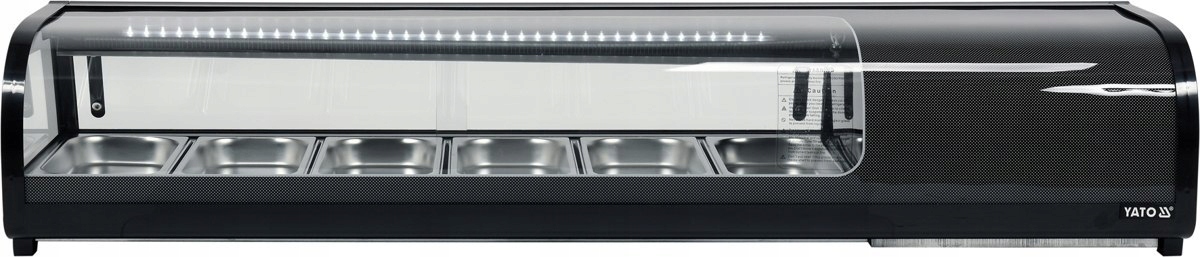 WITRYNA CHŁODNICZA PRZESZKLONA 6x 1/3 153x42 YATO Stan opakowania oryginalne