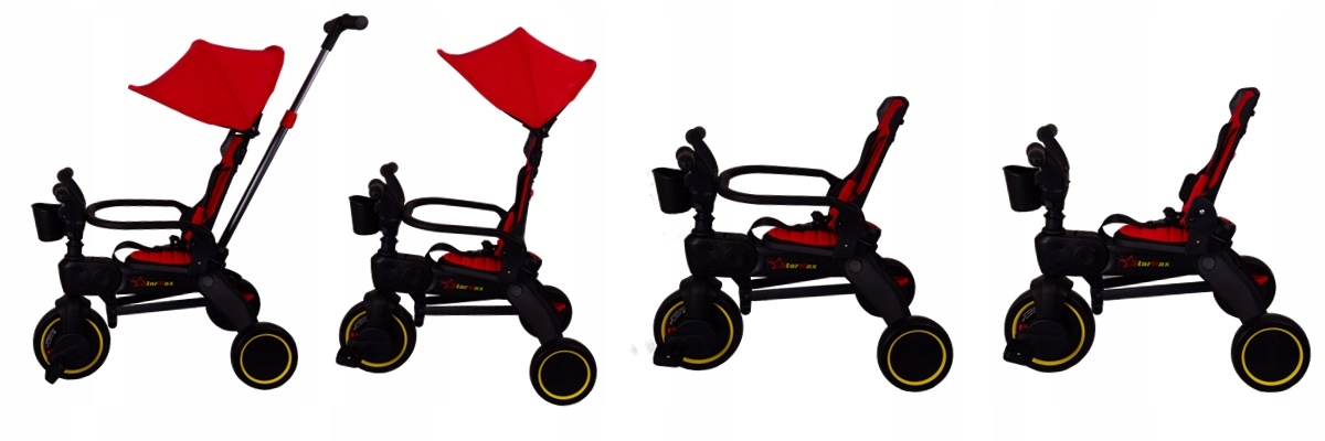 Rowerek trójkołowy składany nowy design Star Max Model STAR MAX
