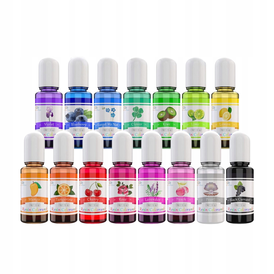 15 ks Tekutá Epoxidová Pryskyřice Diy Umělecký Pigment| Barvivo| 10ML