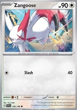 

Scarlet & Violet 146/198 Zangoose