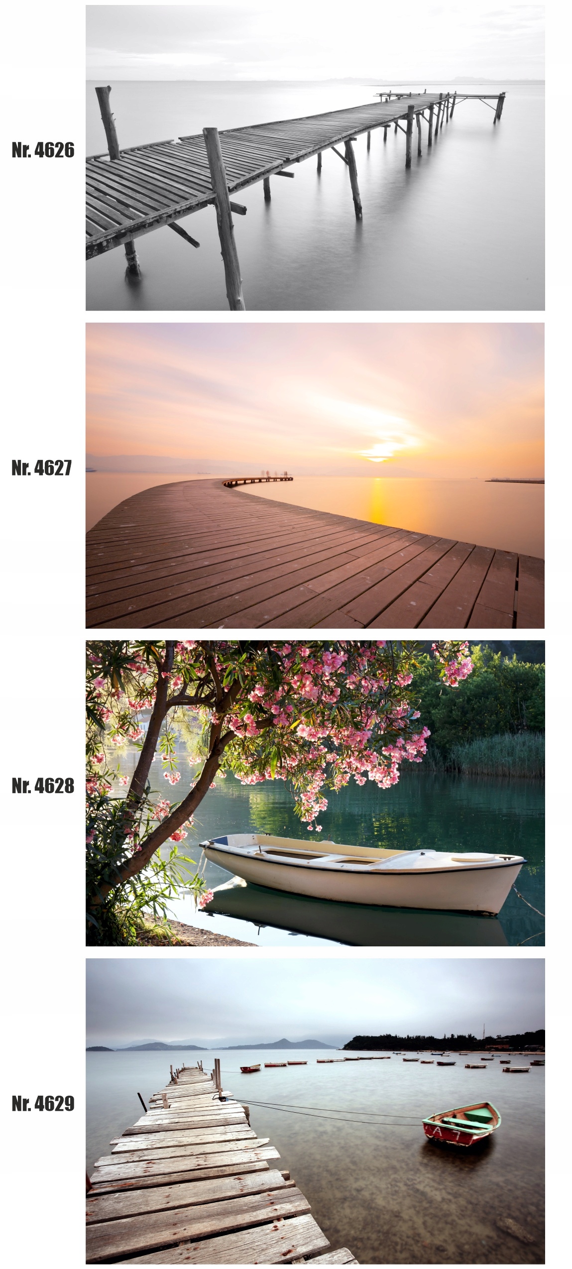 plakat molo, morze, chmura, widok, 3d, 70x50cm Marka Deco-Wall