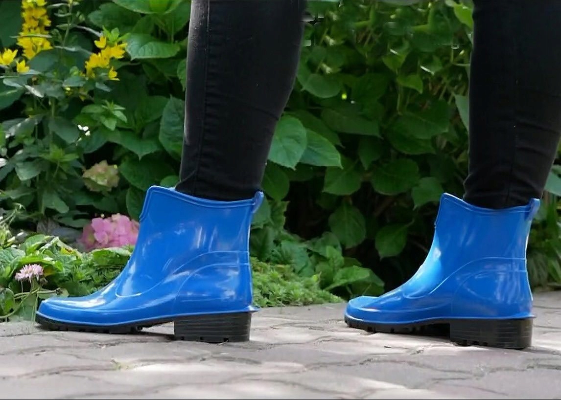 KALOSZE DAMSKIE GUMOWCE NISKIE BOTKI ELKE 42 Wzór dominujący bez wzoru