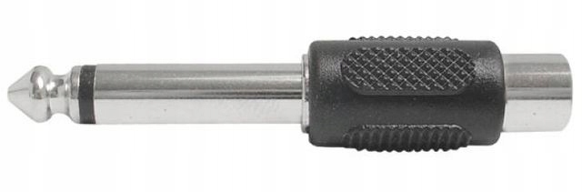 

Przejście wtyk Jack 6.3 mono - gniazdo Rca