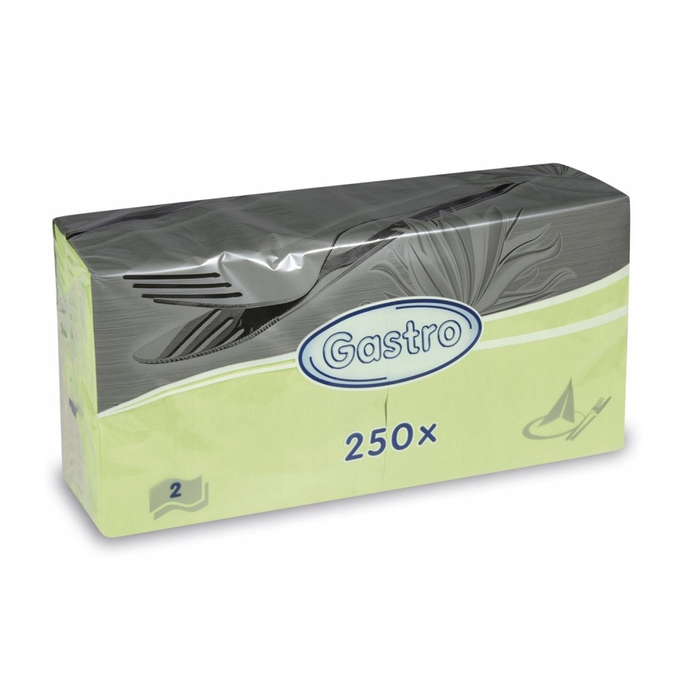 

Serwetki 2 gastronomiczne 33 x 33cm zielone 250szt