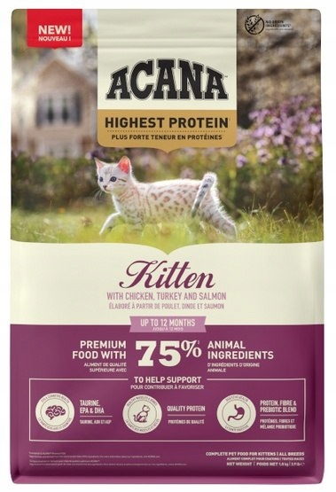 Acana Highest Protein Kitten sucha karma dla kociąt 1,8 kg