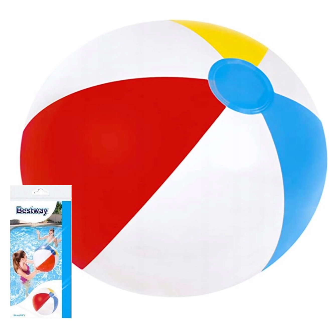 

Piłka Plażowa Bestway 31021 Dmuchana Ogrodowa 51CM