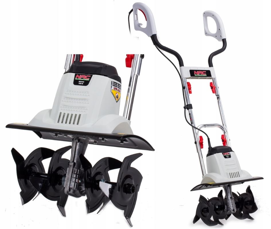 Glebogryzarka Elektryczna Nac 750 W 36 cm 16 Noży pielących Mocna Lekka