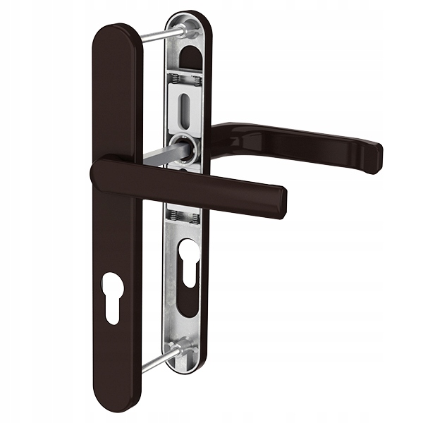 Dveřní klika pod roletu Saturn 36 Ral 8077 hnědá, oválný štítek L92