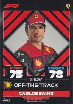 Turbo Attax 2022 33 Carlos Sainz (Ferrari) Topps