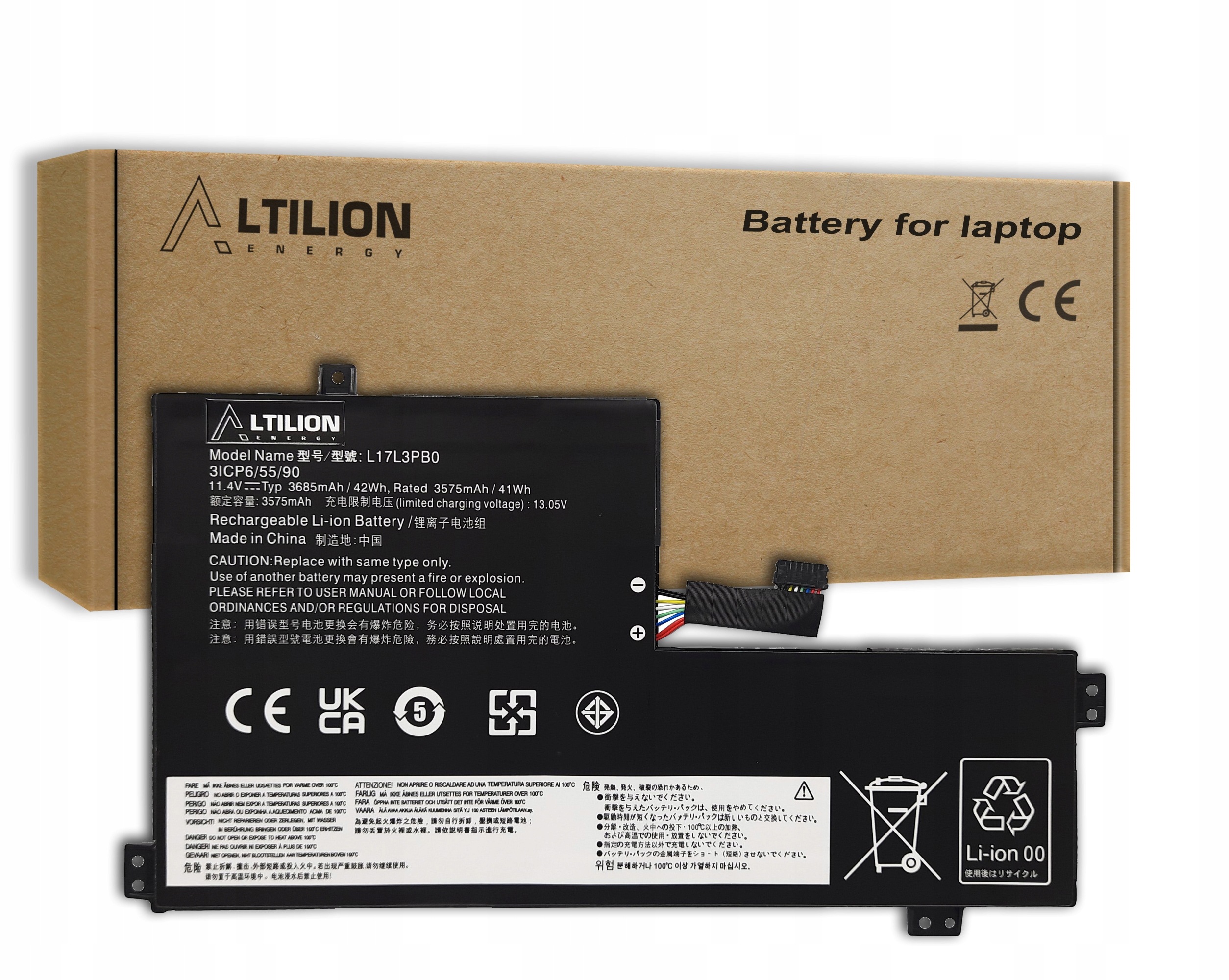 Baterie Altilion Energy L17L3PB0 je kompatibilní s modelem Lenovo