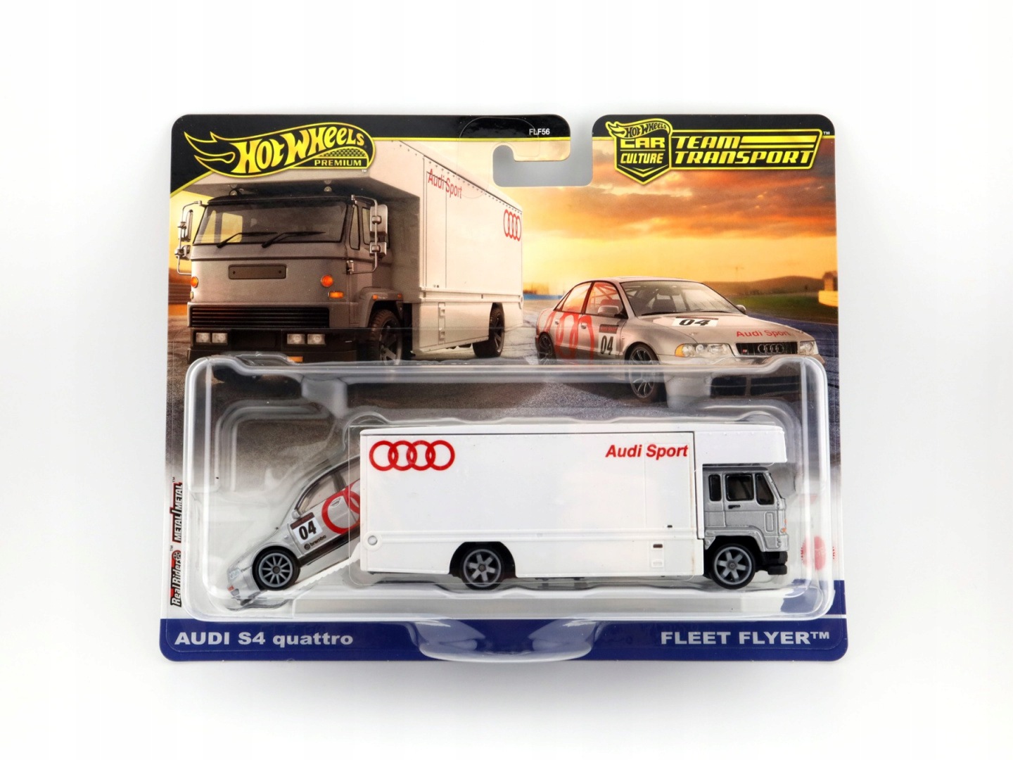 Hot Wheels Premium Car Culture Team Transport #77 Audi S4 Quattro & Fle