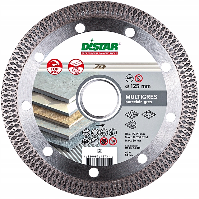 Diamantový kotouč Distar Multigres 125x22,23 mm