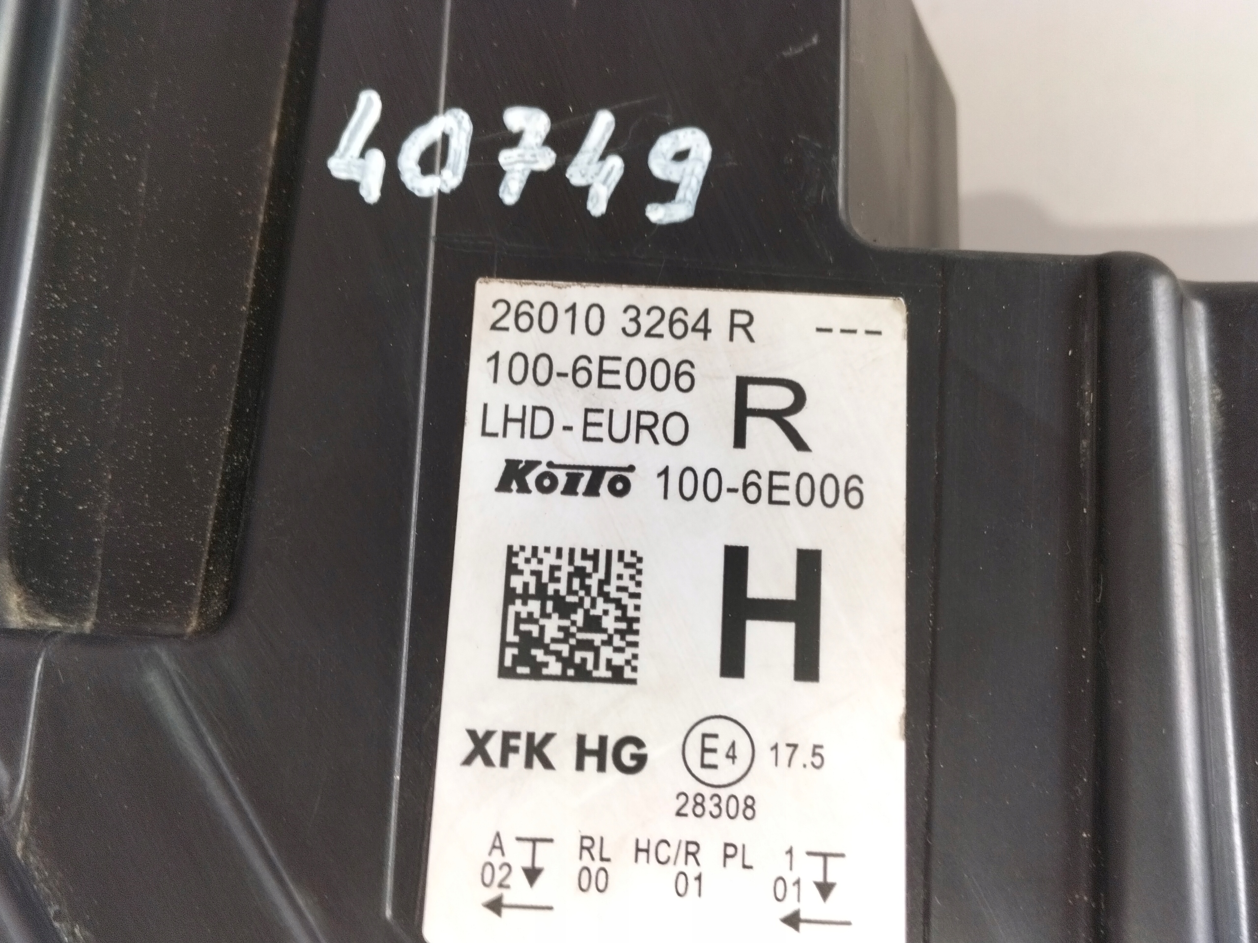 light front reflektor right RENAULT KANGOO 4 IV 21- FULL LED