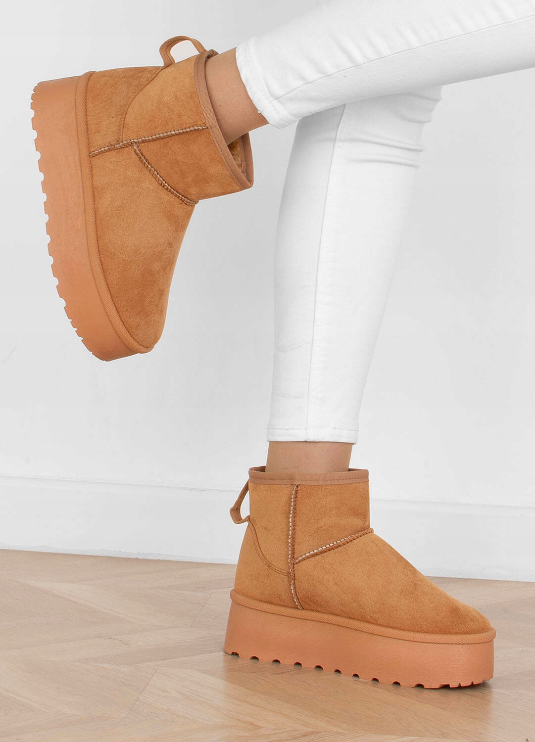 ŚNIEGOWCE CAMEL OCIEPLANE KHAKI BOTKI NA PLATFORMIE 38 Oryginalne opakowanie producenta pudełko