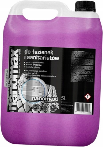 Levně Nanomax Čisticí prostředek na čištění koupelen a Wc kabin 5 l