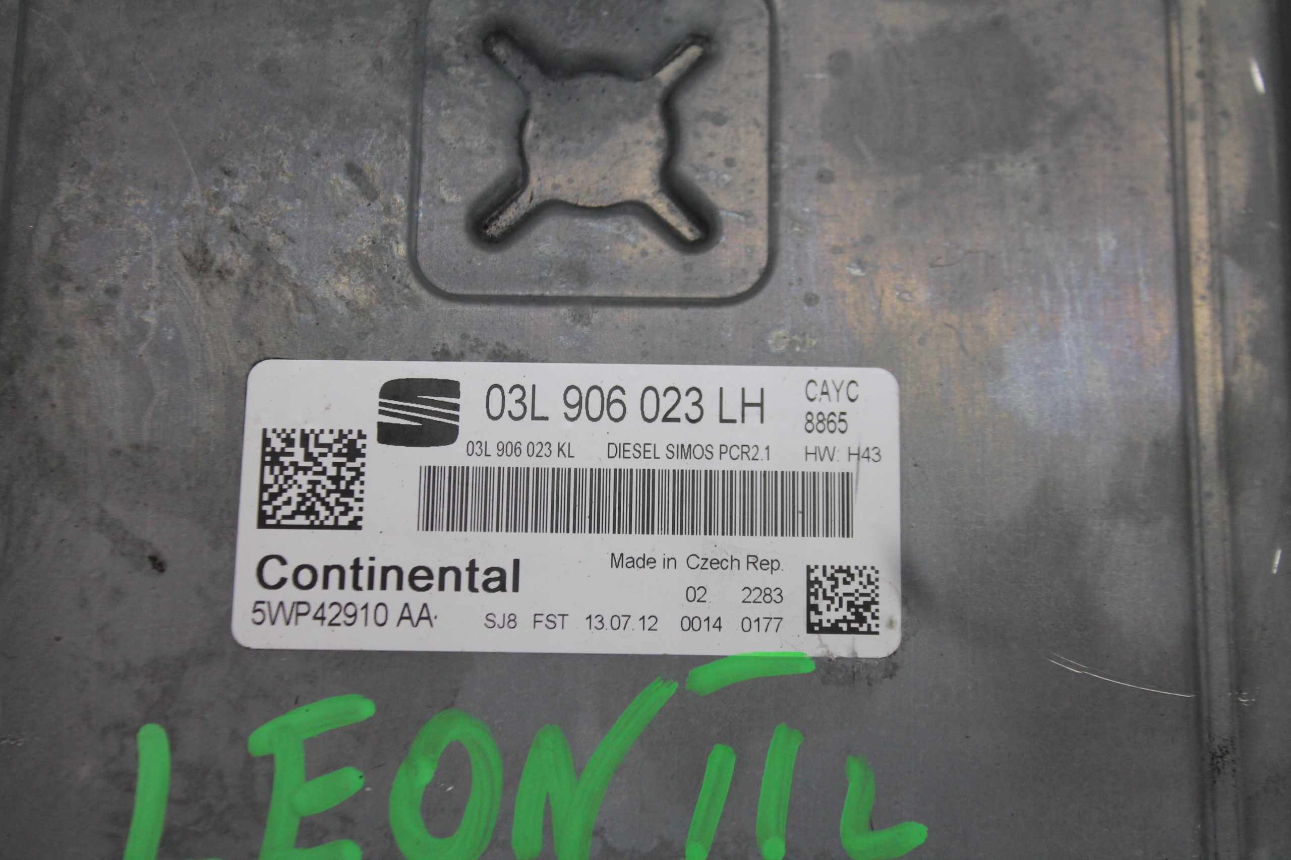 computer Motore 03L906023LH LEON II 1.6 TDI 09-12