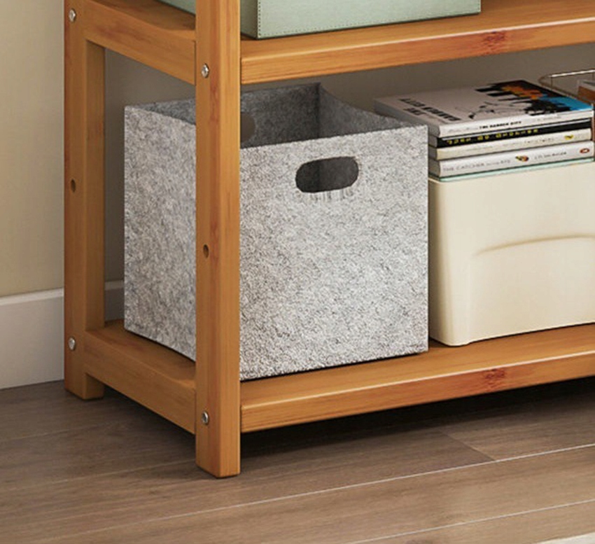 REGAŁ BAMBUSOWY DREWNIANY STOJĄCY PÓŁKA STOJAK SZAFKA 5 PÓŁEK GARDEROBA Kod producenta REGAŁ BAMBUSOWY STOJĄCY PÓŁKA STOJAK SZAFKA