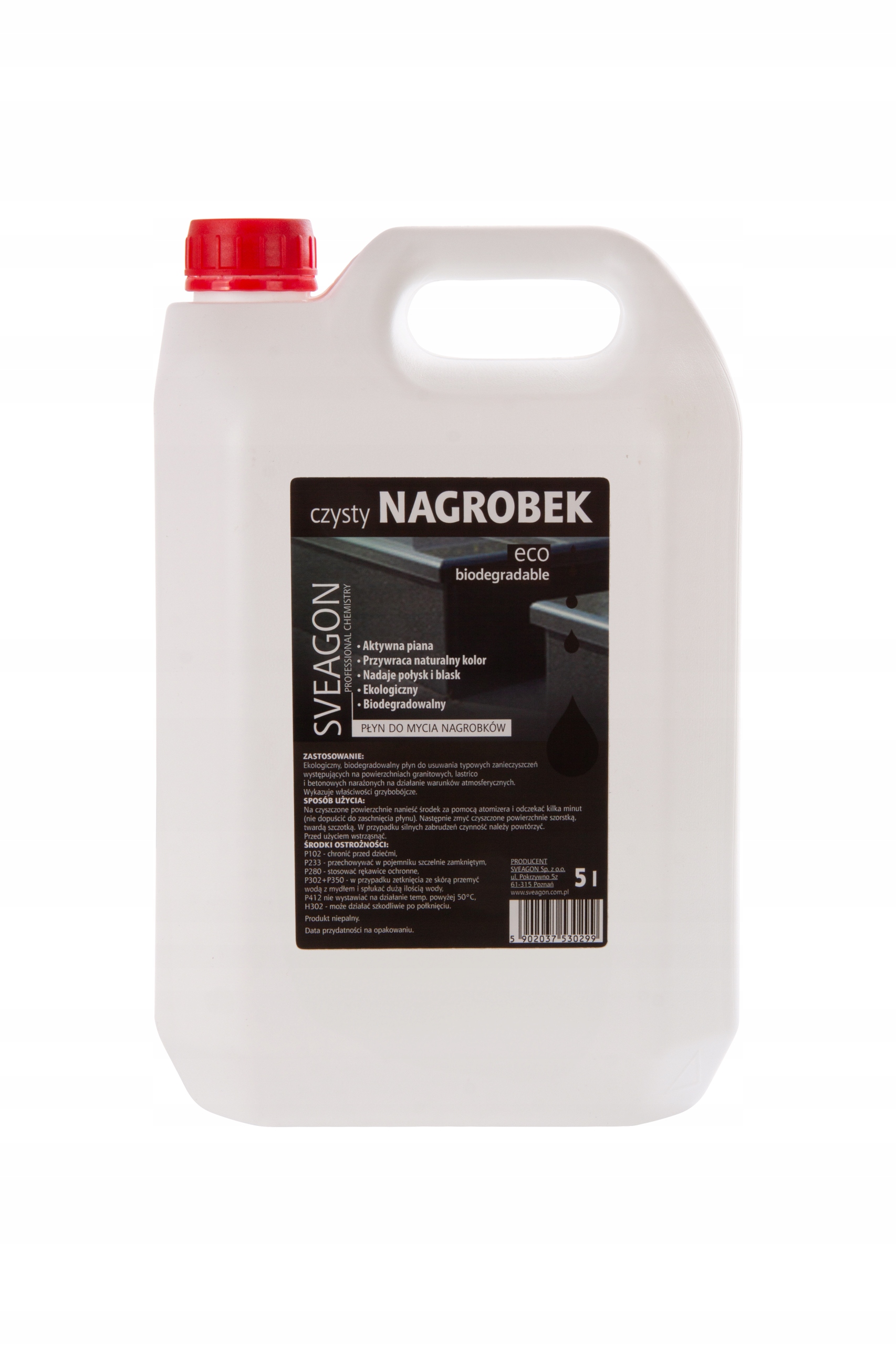 Levně Čisticí Prostředek Na Čištění Náhrobků, Pomníků Sveagon, Čistý Náhrobek 5 L