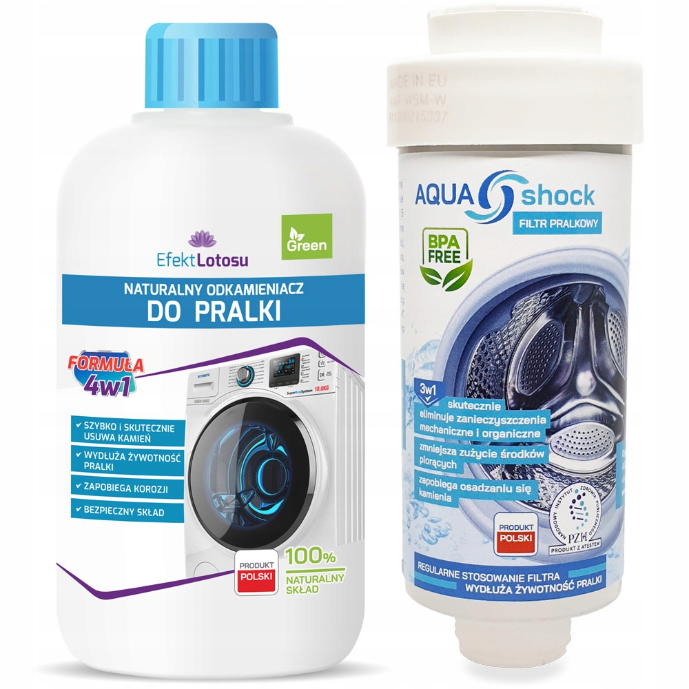 

Odkamieniacz+ Filtr Wody do Pralki Pralkowy na Rok