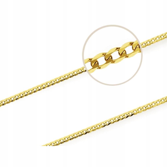 Zlatý řetízek 585 Splot Pancerka 60 CM 1,97 g módní dárek vazba 14k