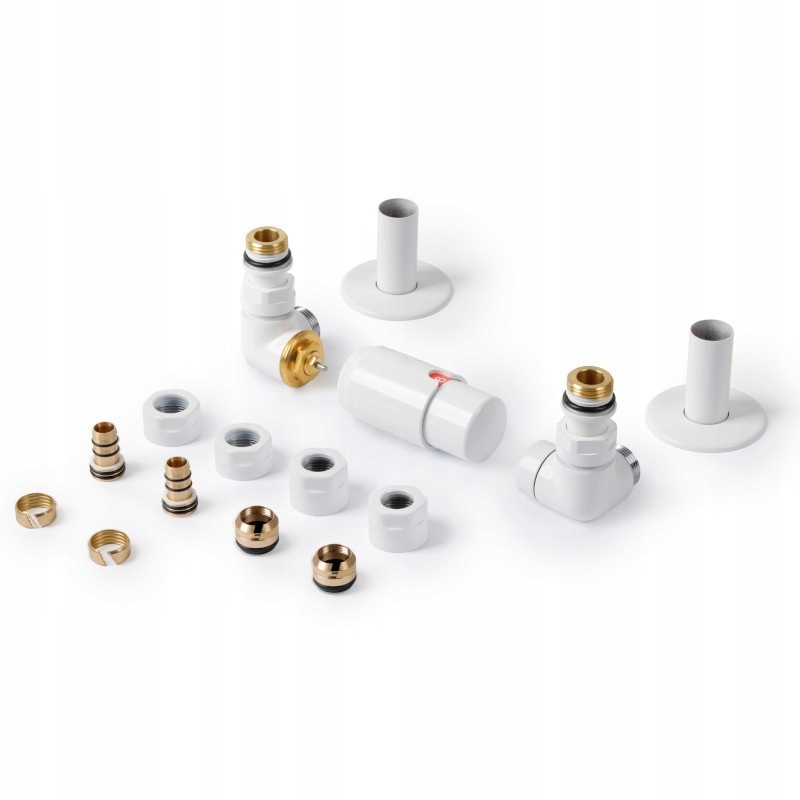 Sada tříosých ventilů Vision Levý Bílý Kontrola teploty