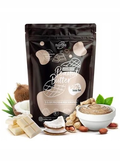 2x Nustino – Arašídový Krém v prášku – Bílá Čokoláda & Kokos 400 g